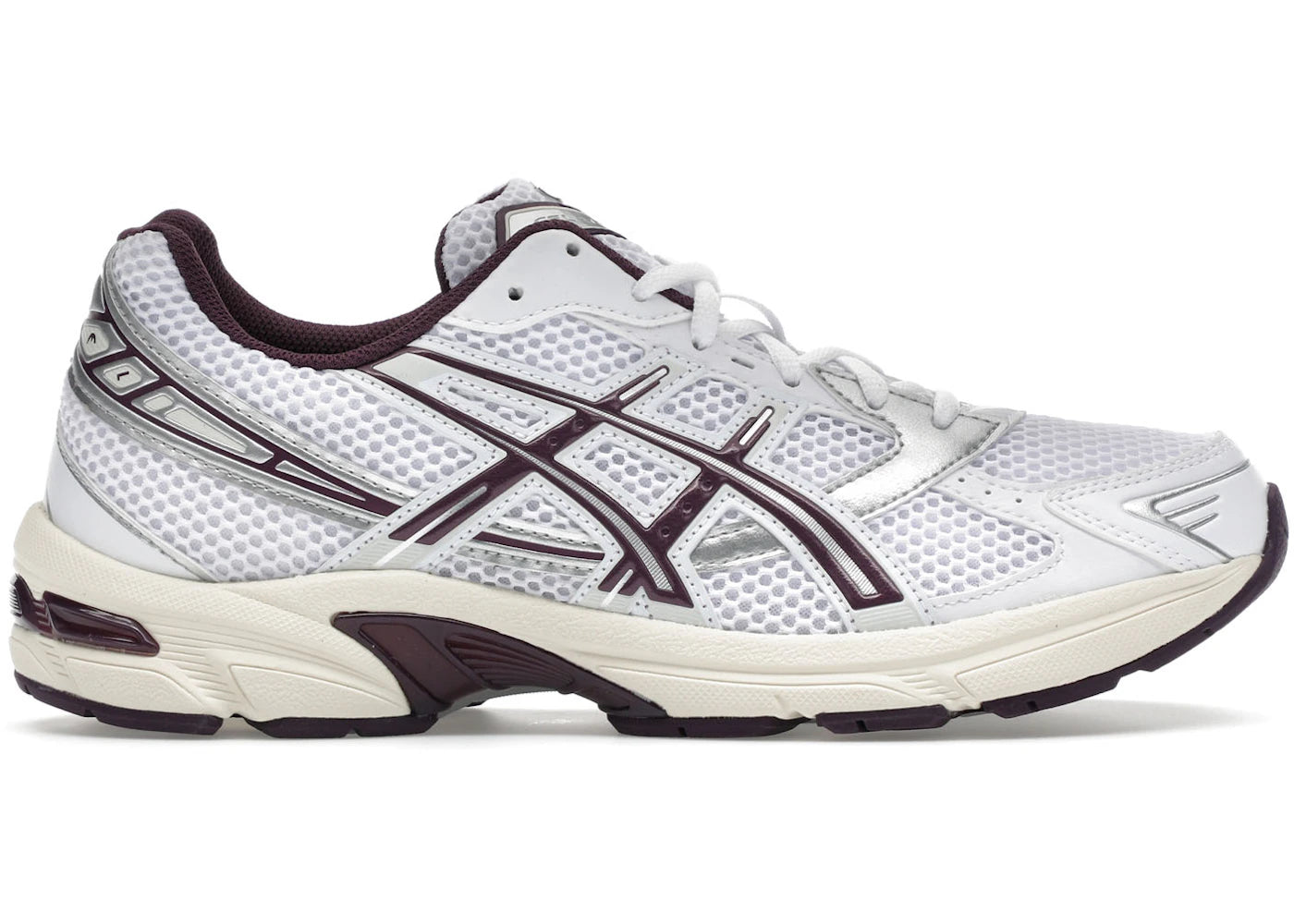 asics gel-1130 white deep plum (women's)