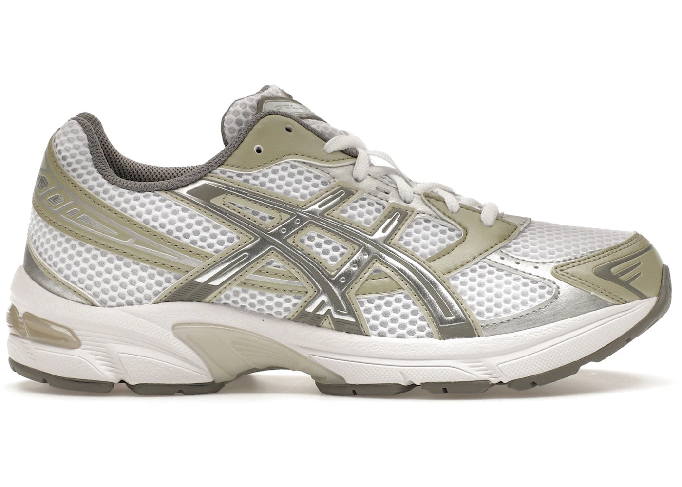 asics gel-1130 white dried leaf green (women's)