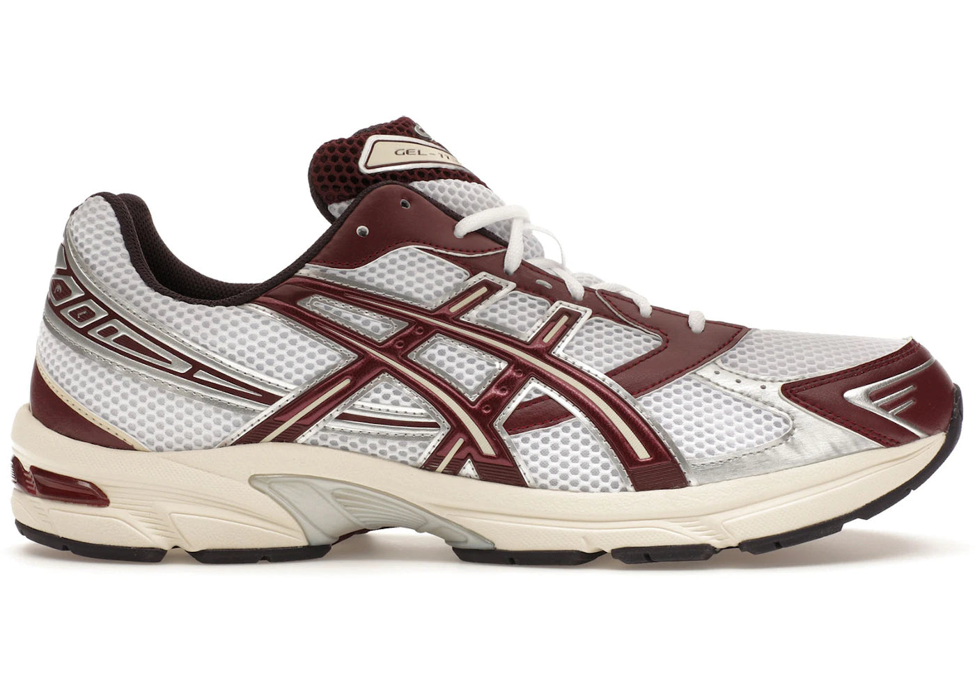asics gel-1130 white maroon banner