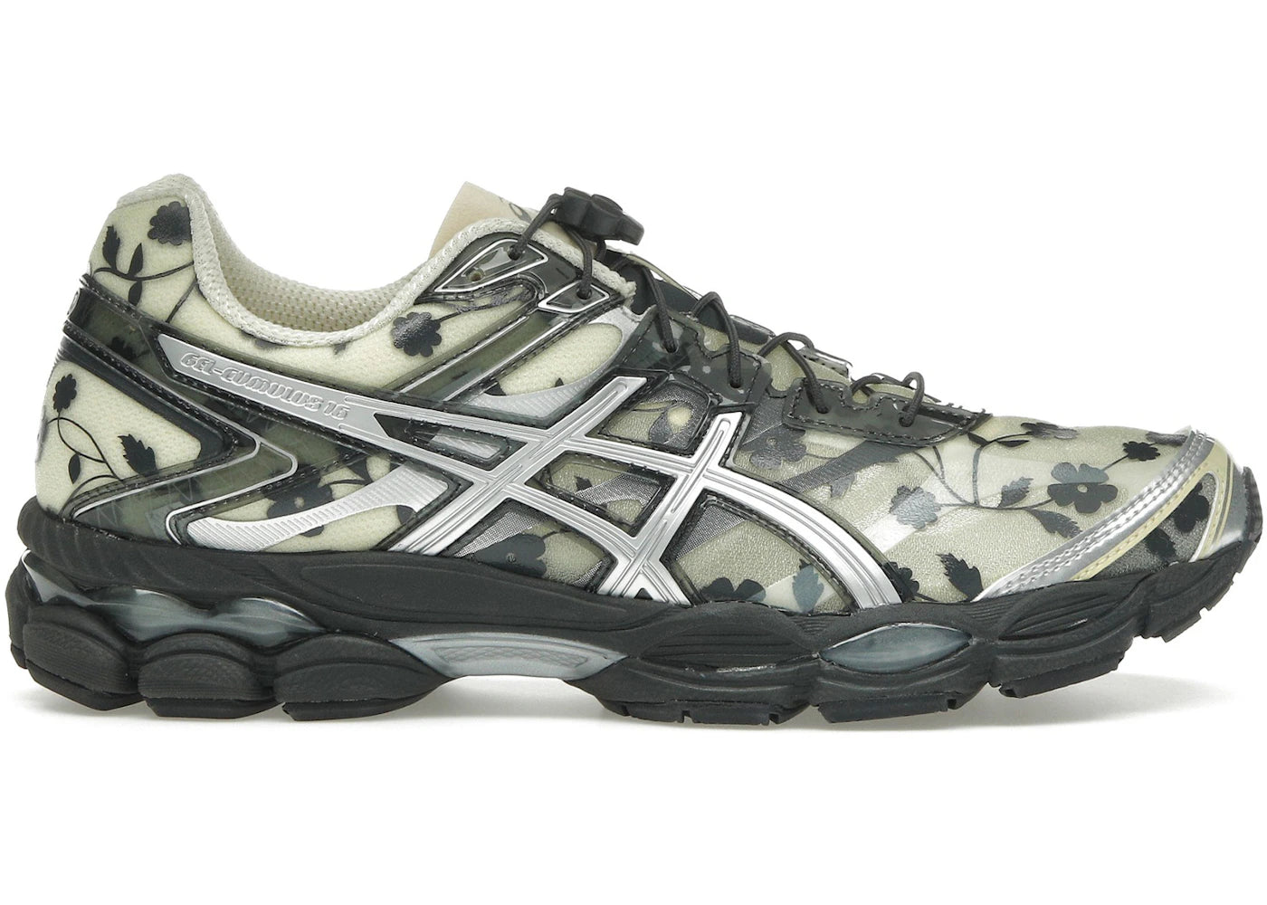asics gel-cumulus 16 cecilie bahnsen floral pack ivory black
