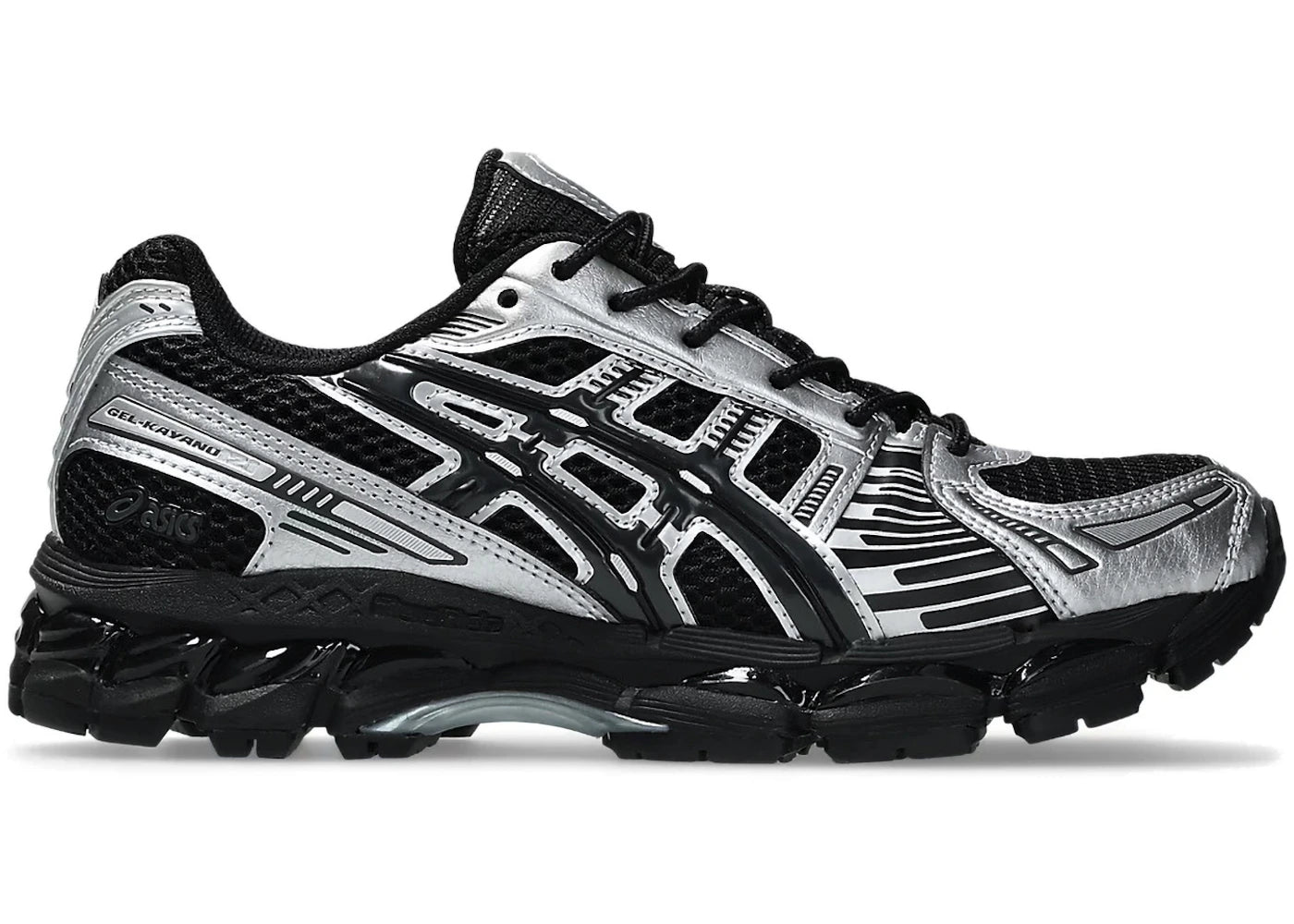 asics gel-kayano 12.1 black pure silver