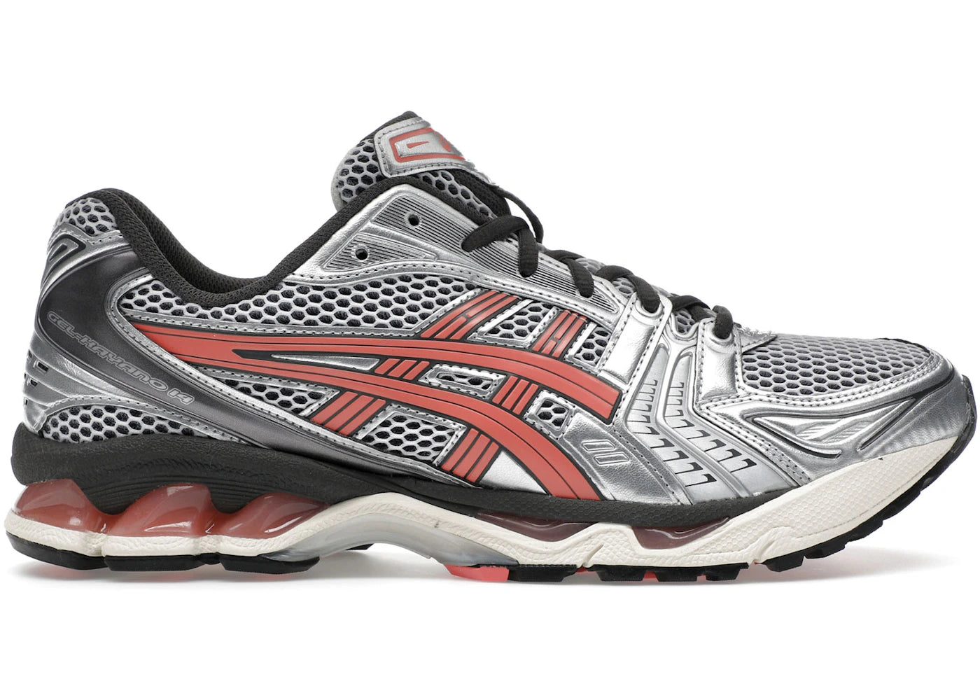 asics gel-kayano 14 silver papaya