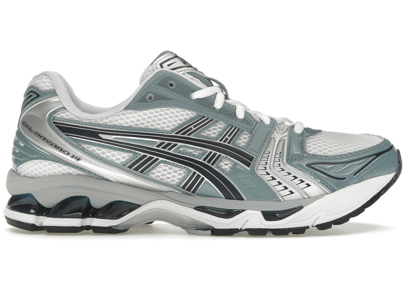 asics gel-kayano 14 white fjord grey