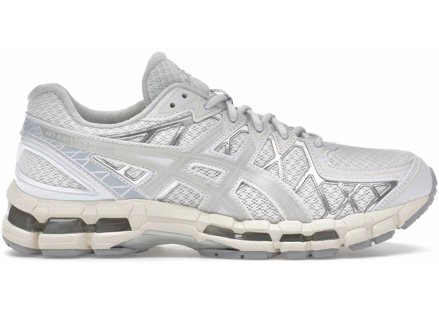 asics gel-kayano 20 white pure silver