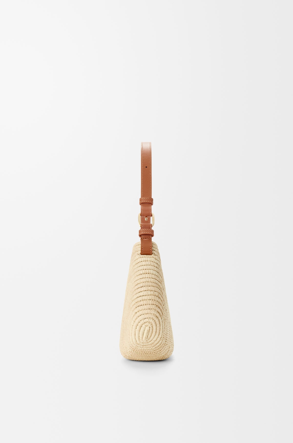 Loewe Medium Loewe Swing bag in raffia and calfskin