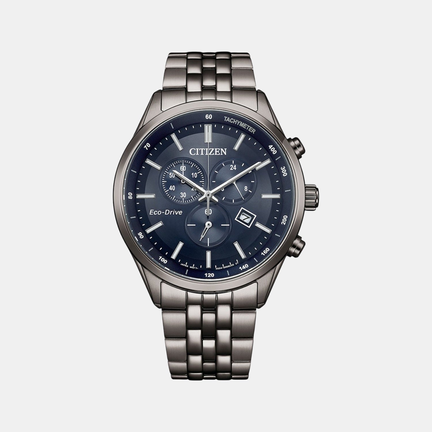 Citizen Eco-Drive Men Quartz Blue Dial Chronograph Stainless Steel At2577-57L