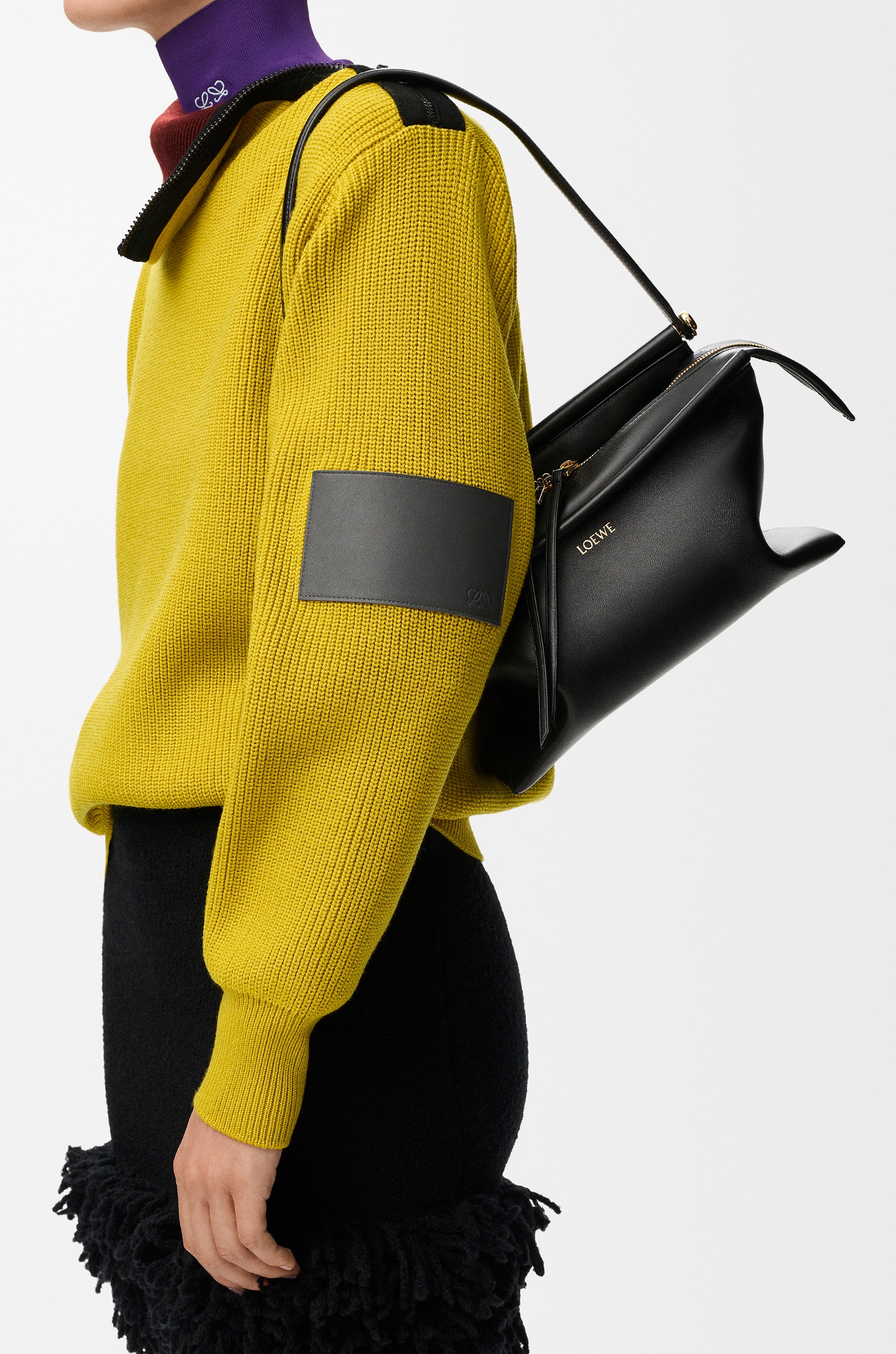 Loewe Small Whisker bag in glazed calfskin