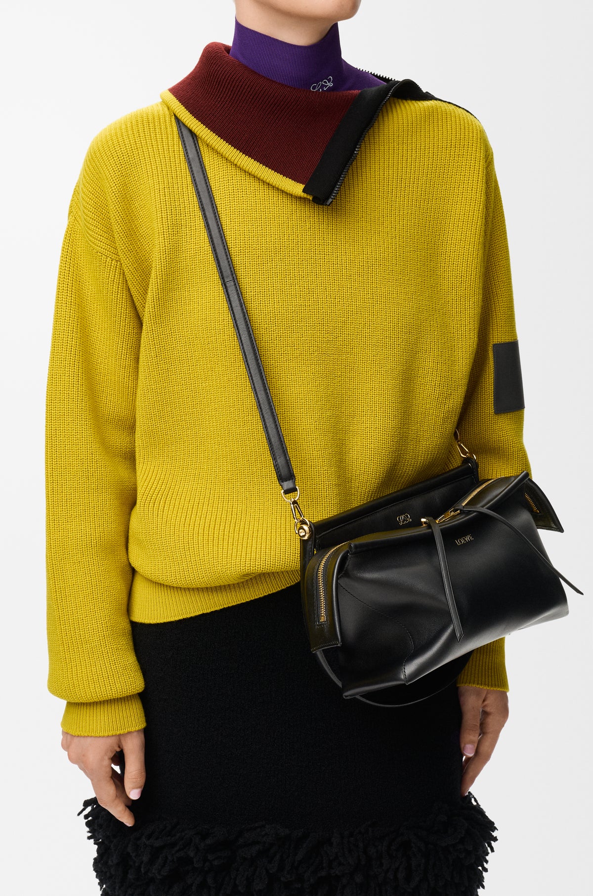 Loewe Small Whisker bag in glazed calfskin