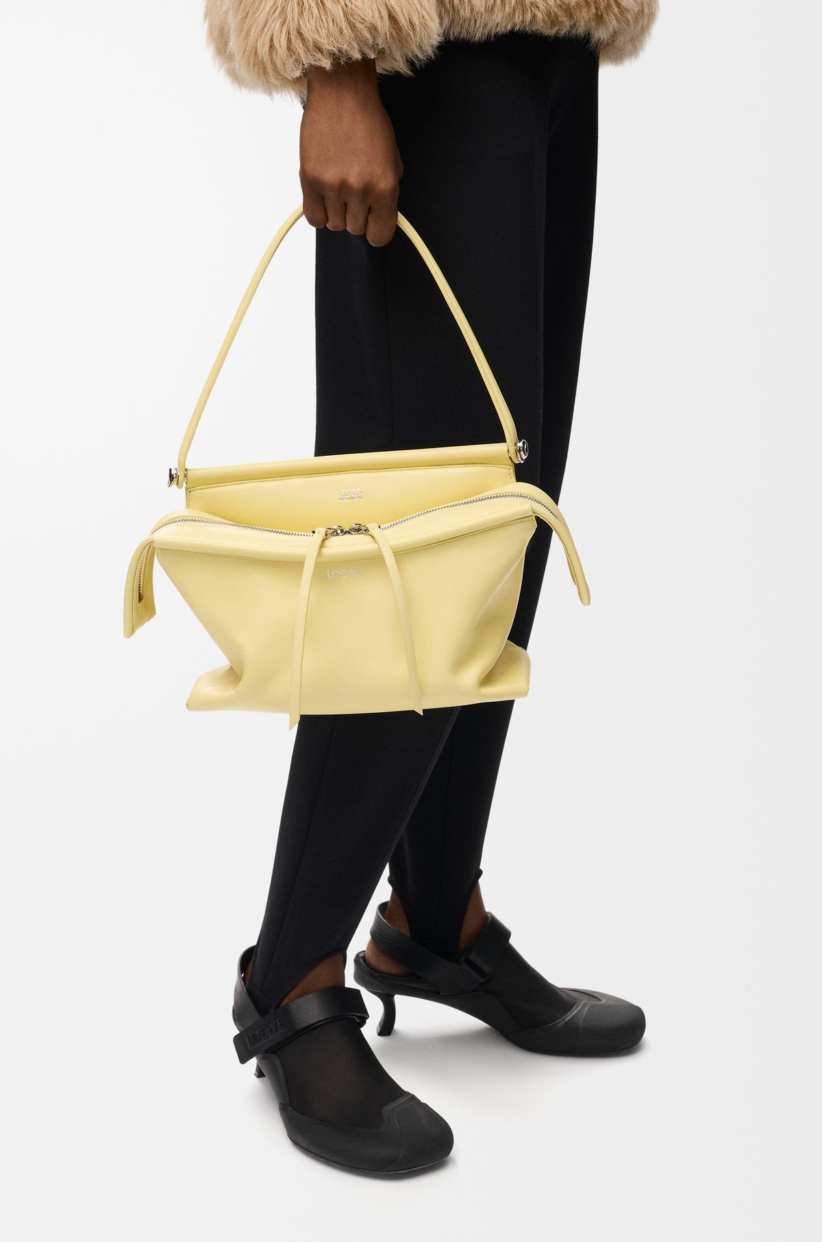 Loewe Small Whisker bag in glazed calfskin