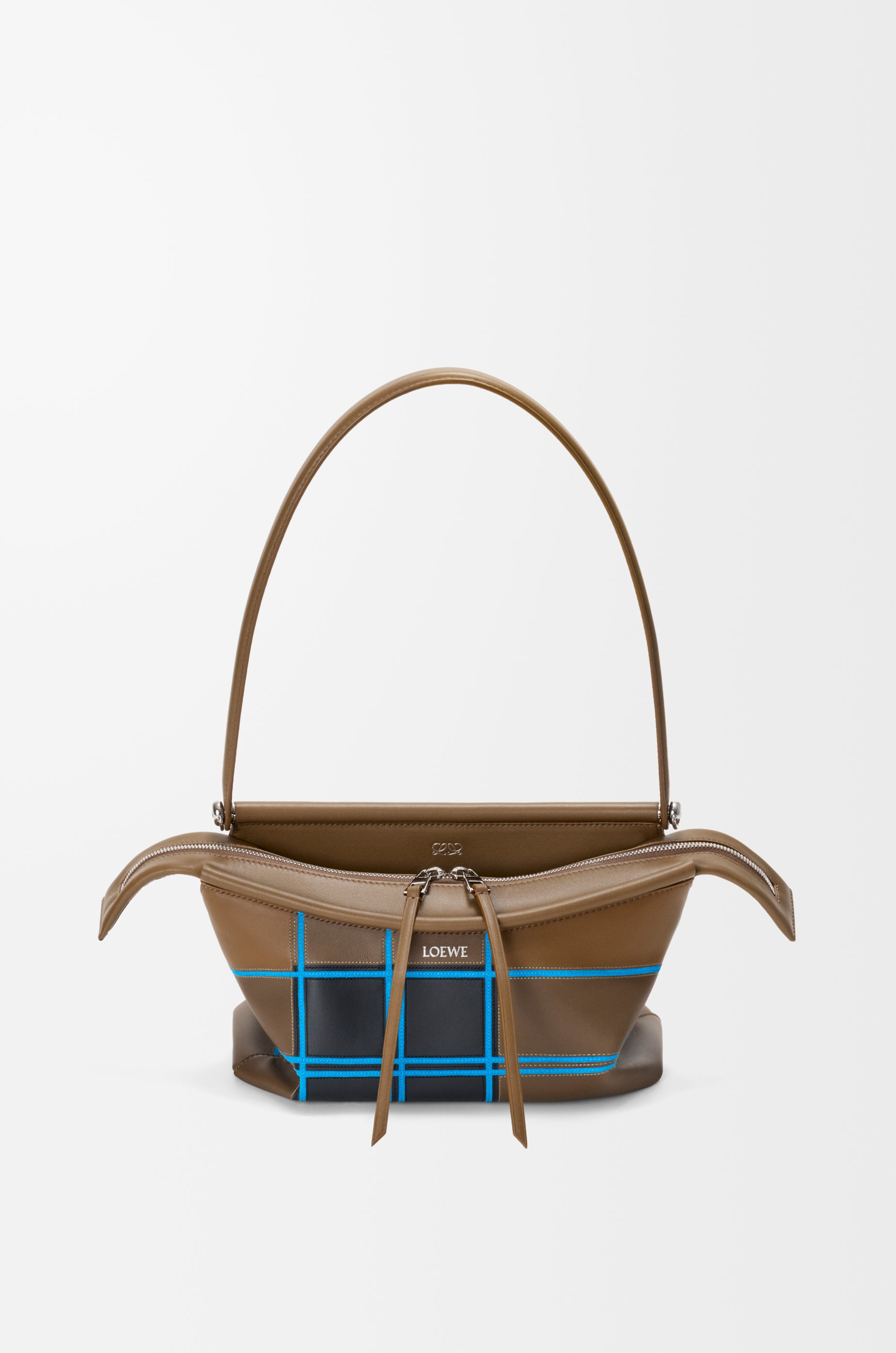 Loewe Small Whisker bag in check intarsio