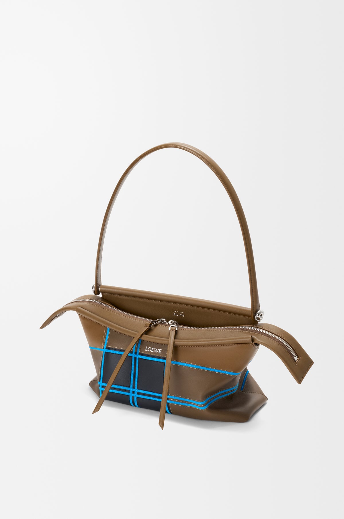Loewe Small Whisker bag in check intarsio