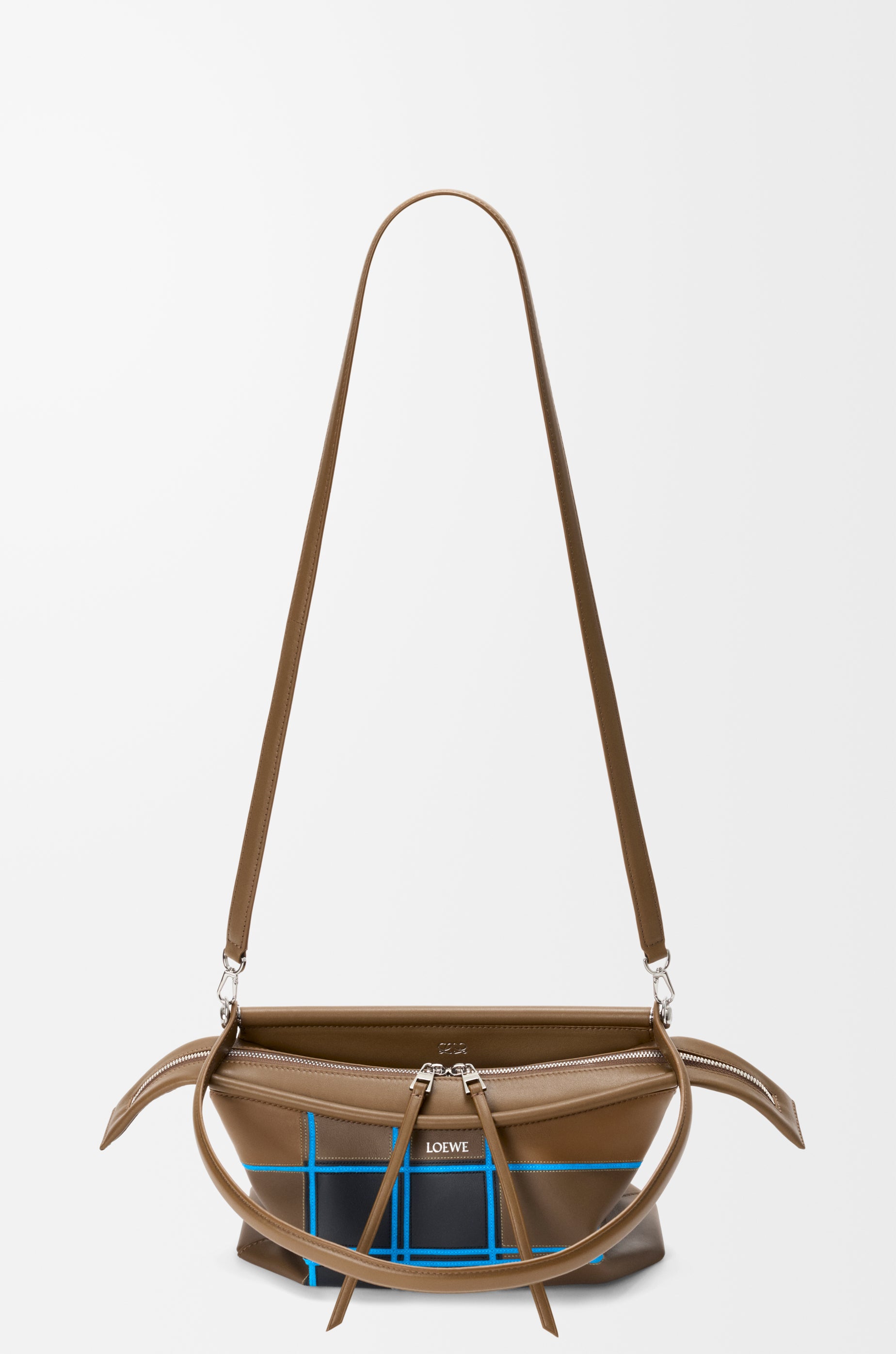 Loewe Small Whisker bag in check intarsio