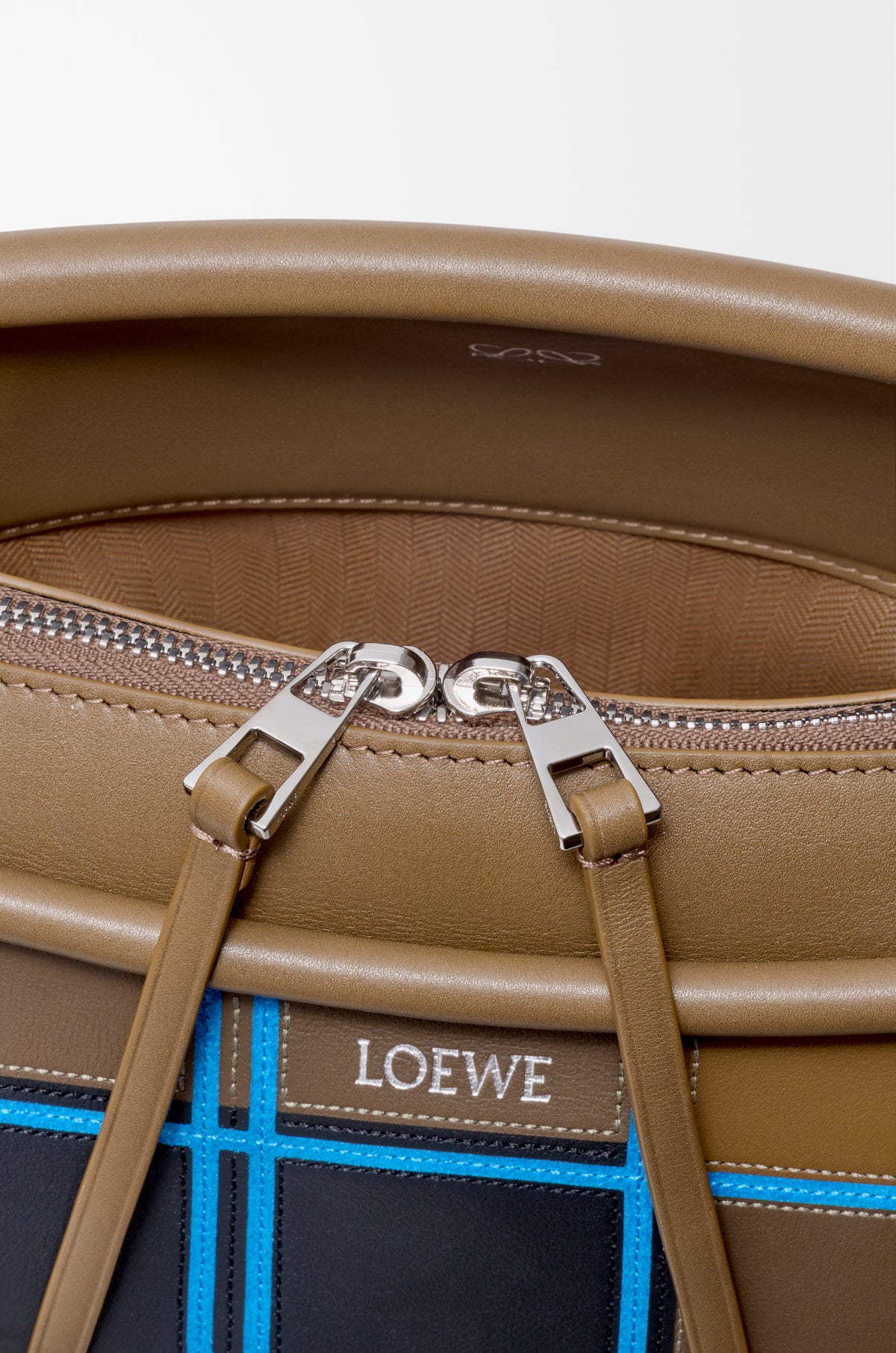 Loewe Small Whisker bag in check intarsio