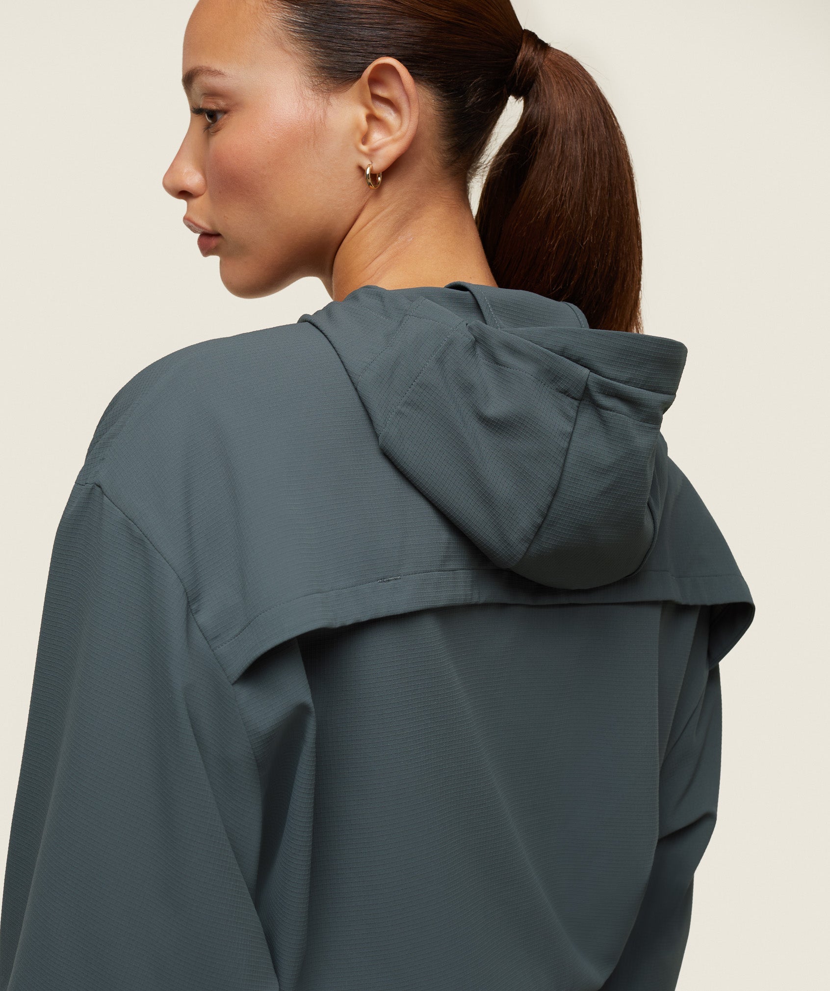 Women's Gymshark Everywear Cropped Lightweight Jacket Slate Teal