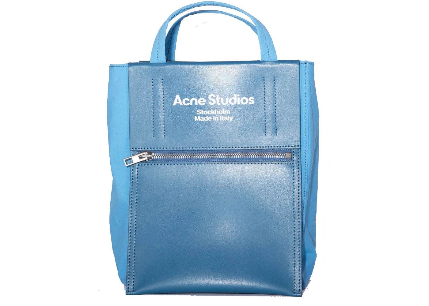 Acne Studios Papery Nylon Tote Bag Powder Blue
