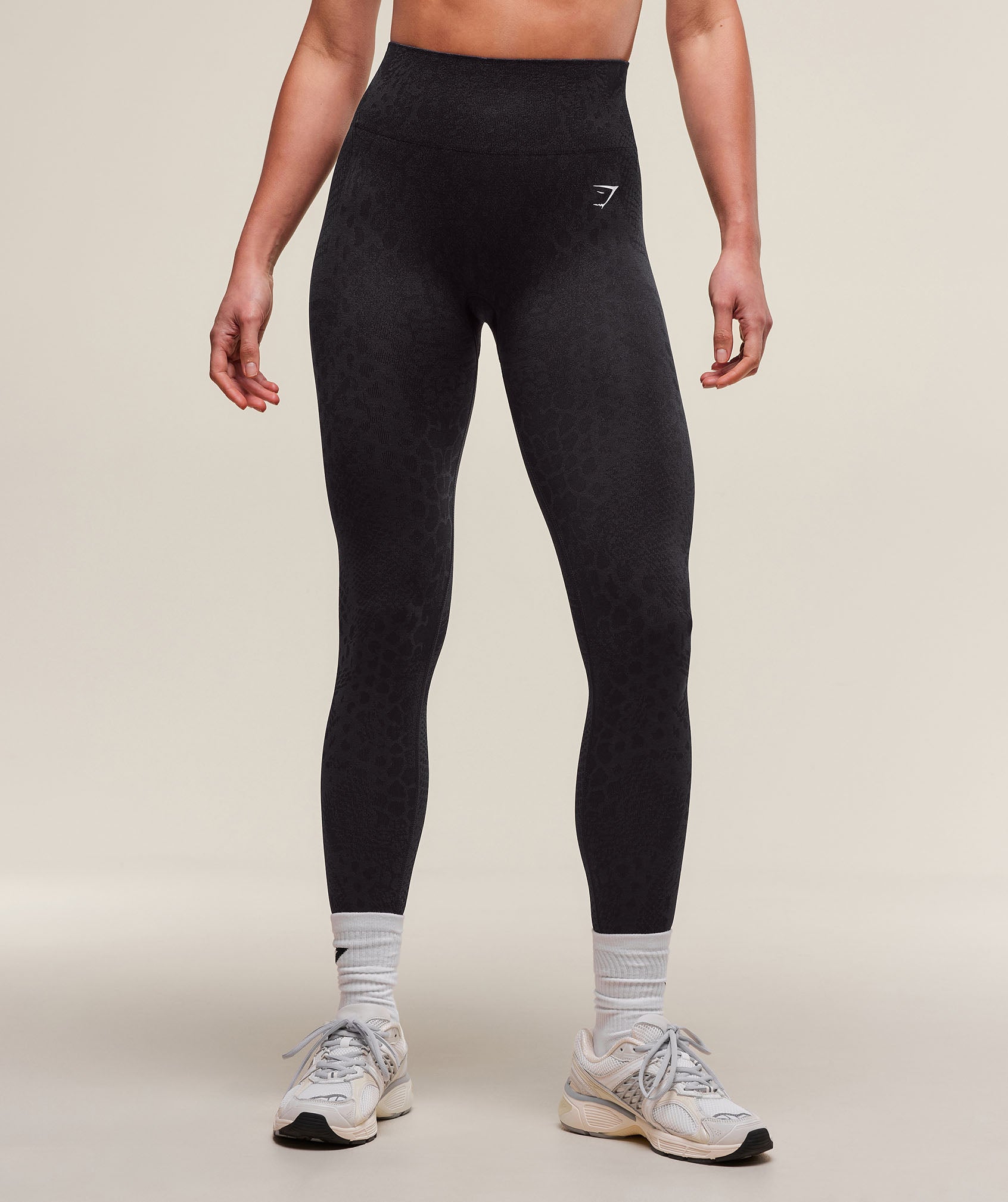 Women's Gymshark Adapt X Whitney Animal Seamless Leggings Asphalt Grey