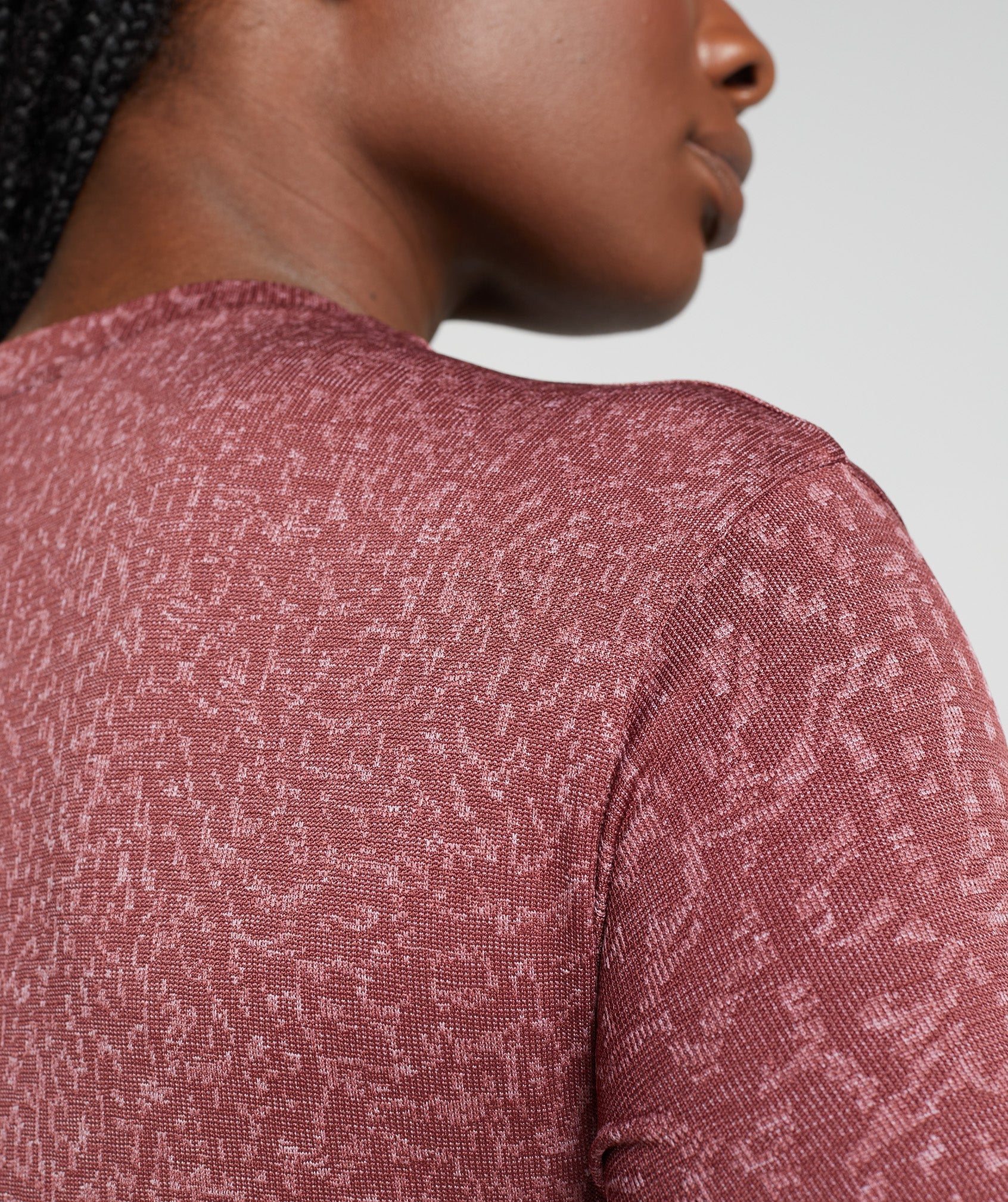Women's Gymshark Adapt Animal Seamless T-Shirt Reef | Cherry Brown
