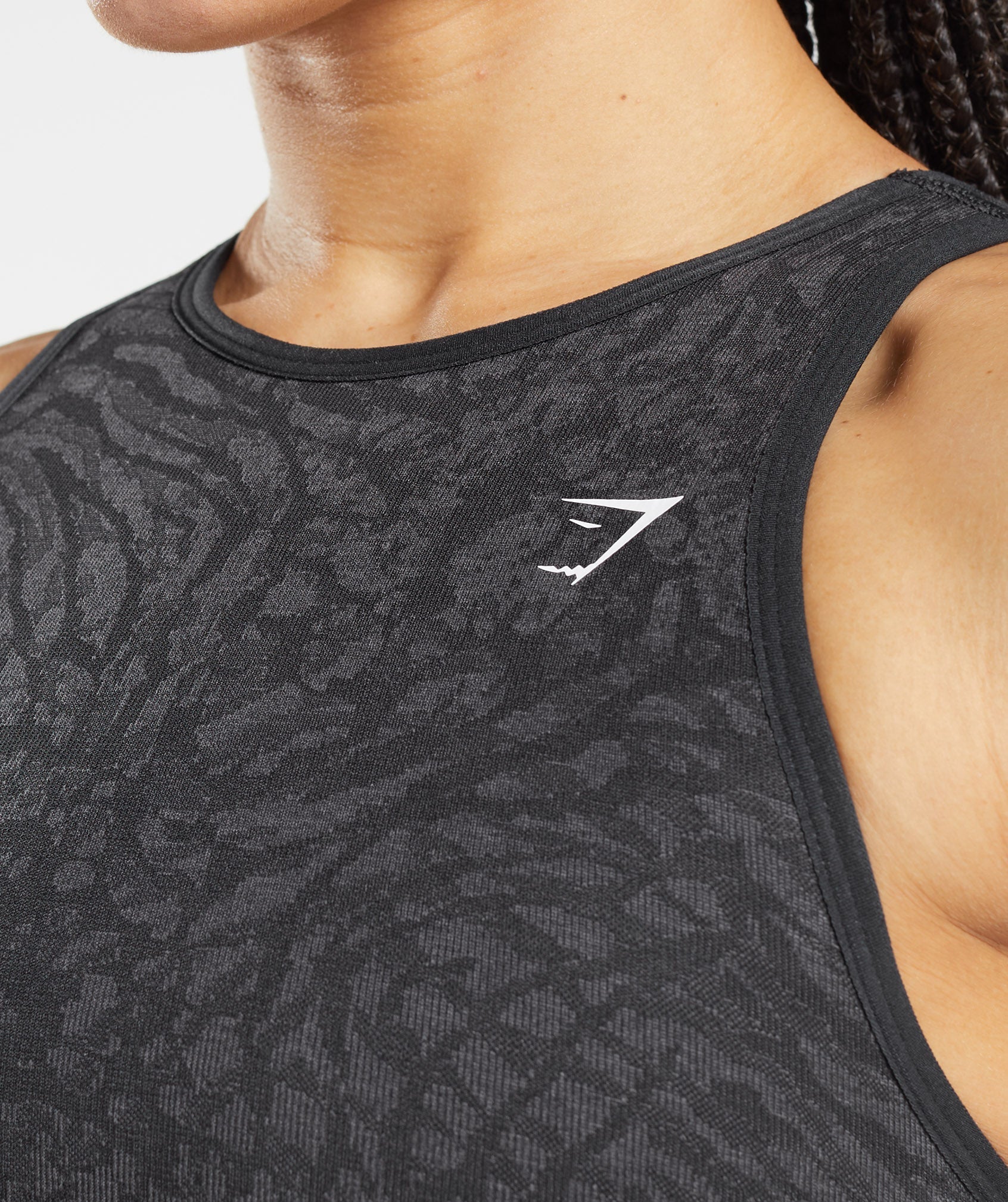 Women's Gymshark Adapt Animal Seamless Sports Bra Wild | Black