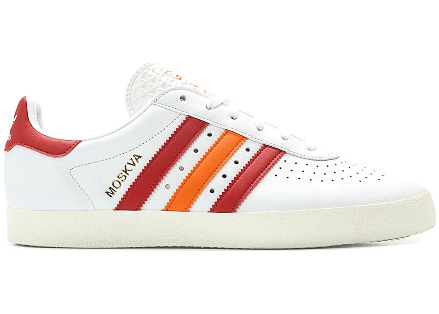 adidas 350 white scarlet orange