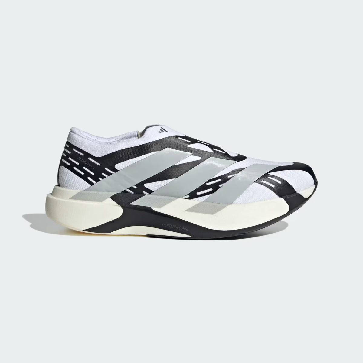 Adidas Adizero Evo Sl Laceless Cloud White Grey Two Core Black