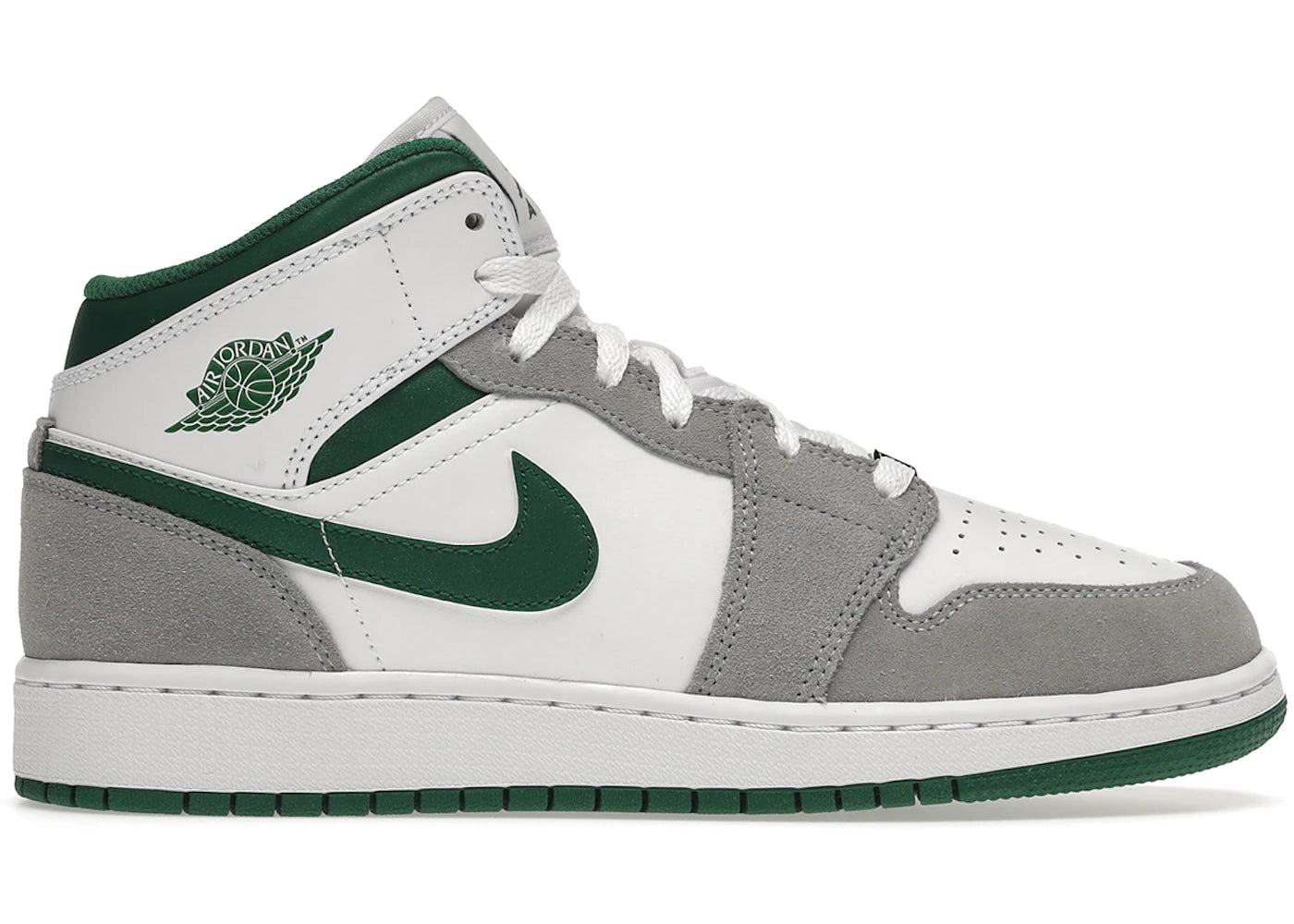 Jordan 1 Mid Se White Pine Green Smoke Grey (Gs)