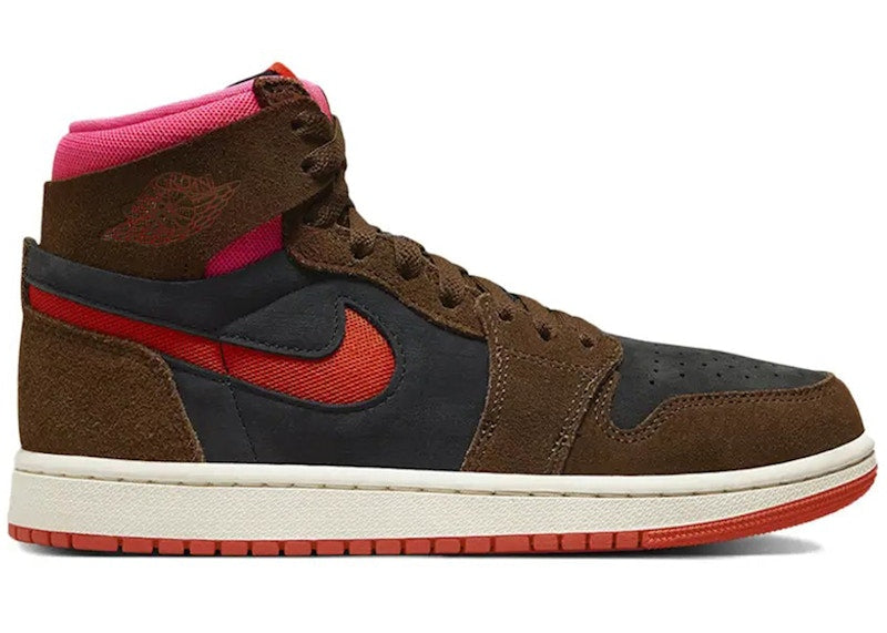 Jordan 1 High Zoom Air Cmft 2 Cacao Wow Picante Red (Women's)