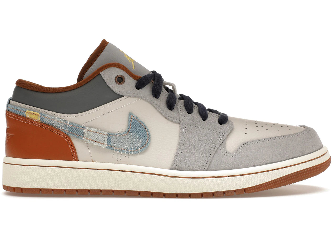 Jordan 1 Low Se Phantom Repaired Denim Swoosh