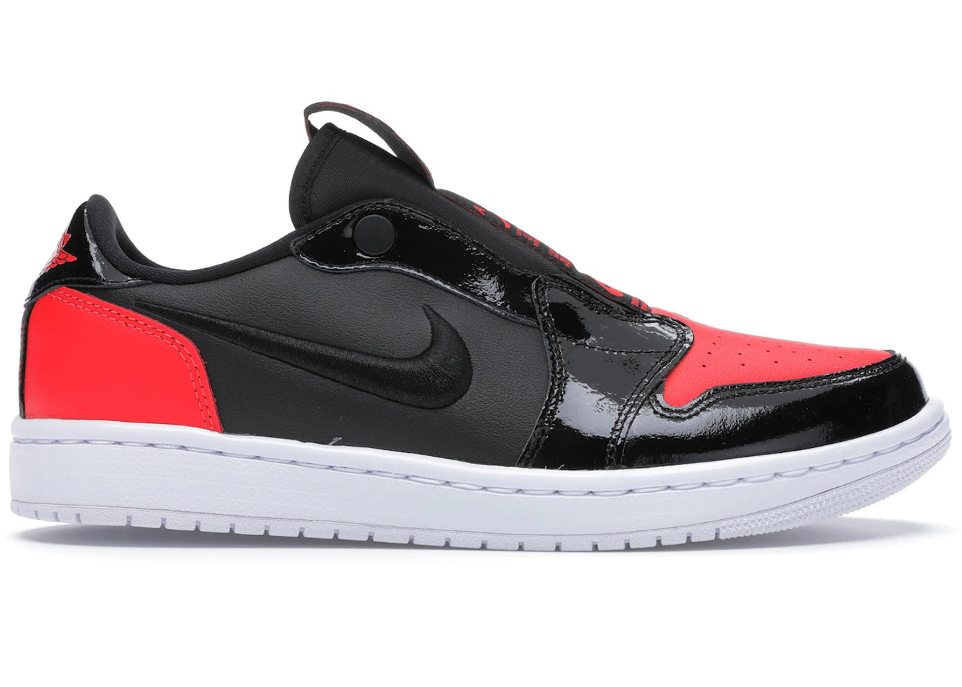 Jordan 1 Low Slip Black Hot Punch (Women'S)