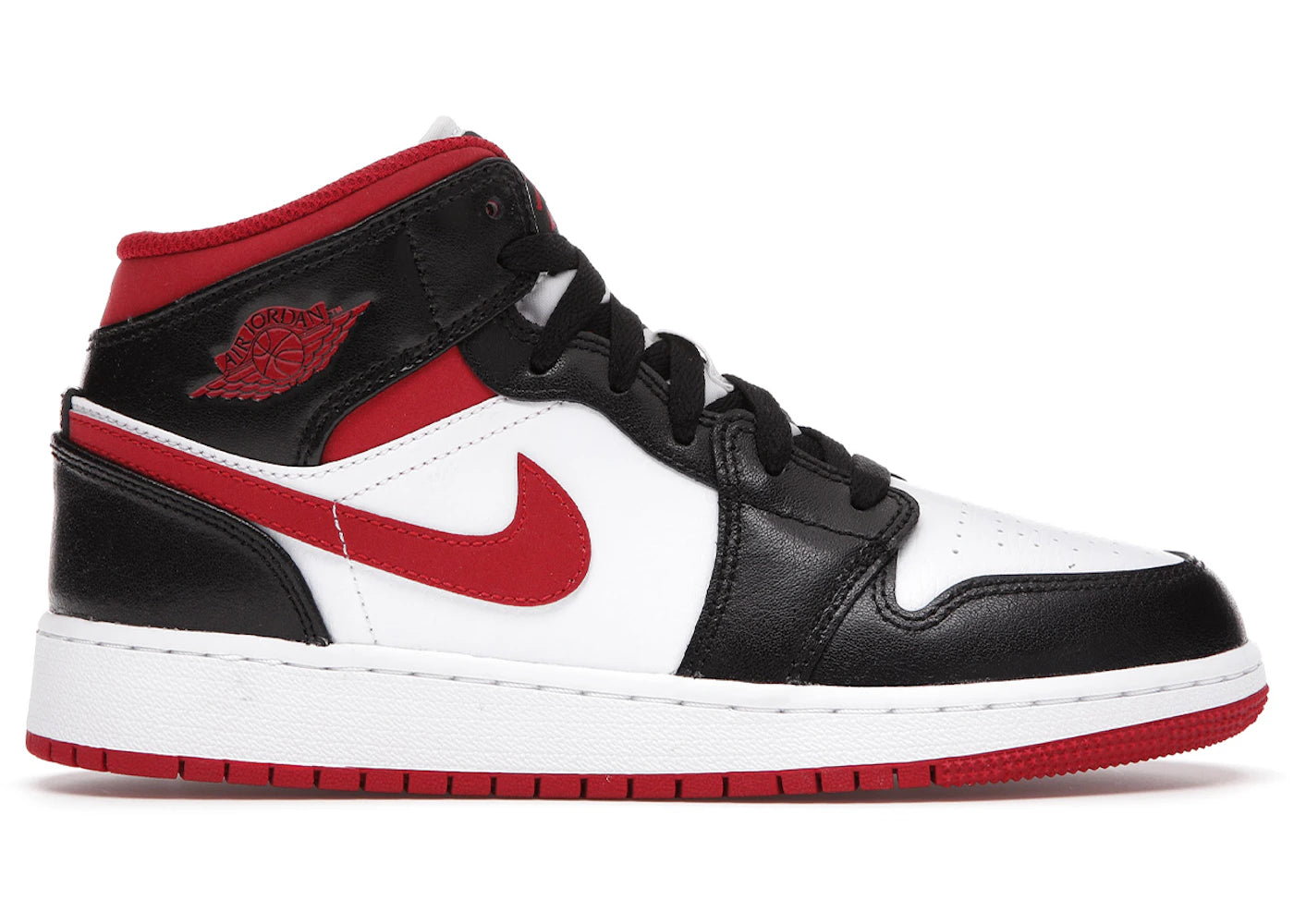 Jordan 1 Mid Gym Red Black White (Gs)