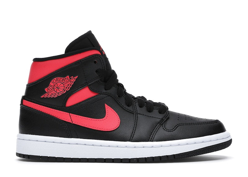 Jordan 1 Mid Black Siren Red (Women'S)