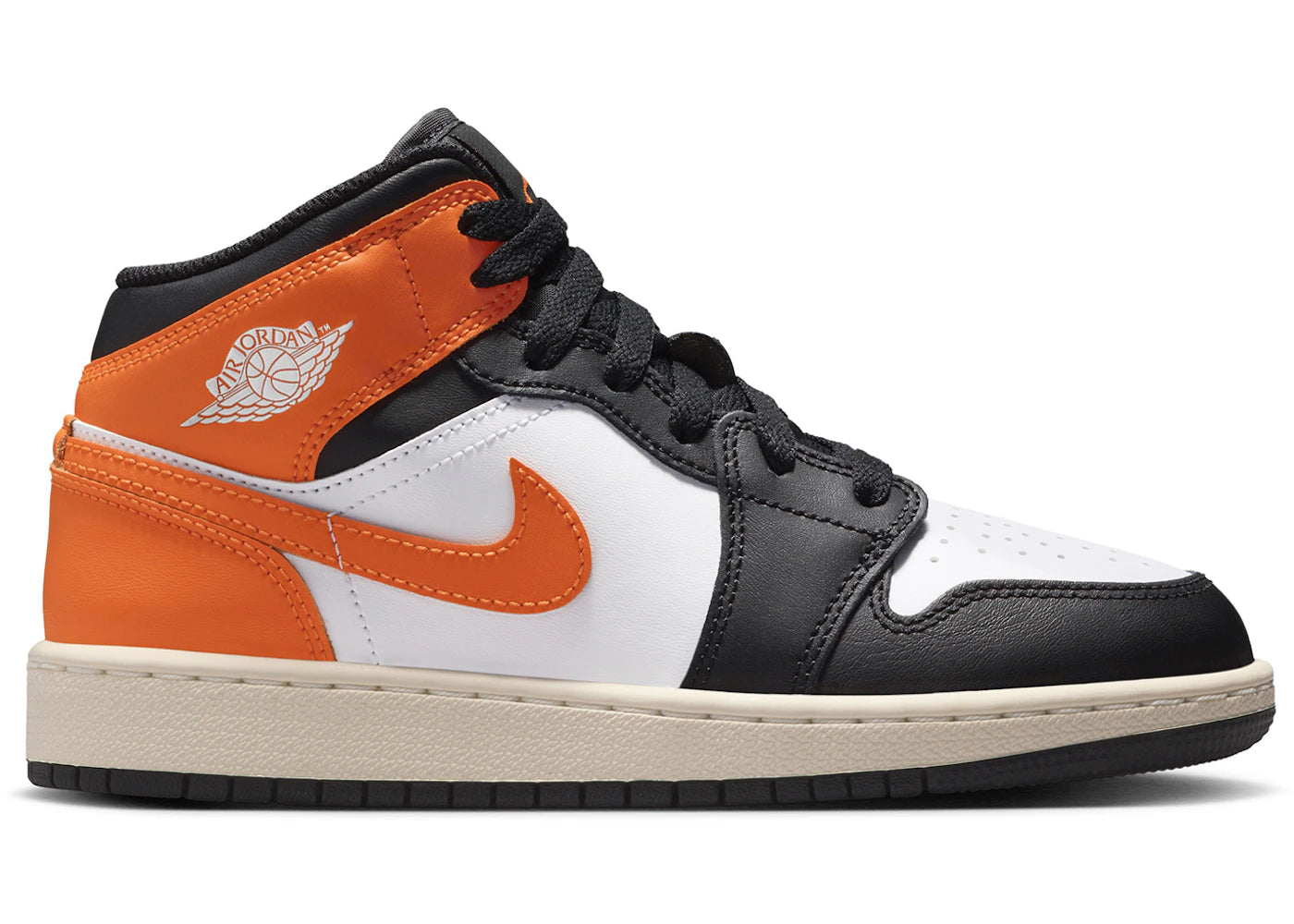 Jordan 1 Mid Black Toe Starfish (Gs)