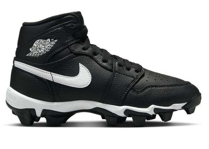 Jordan 1 Mid Cleat Black White (Gs)