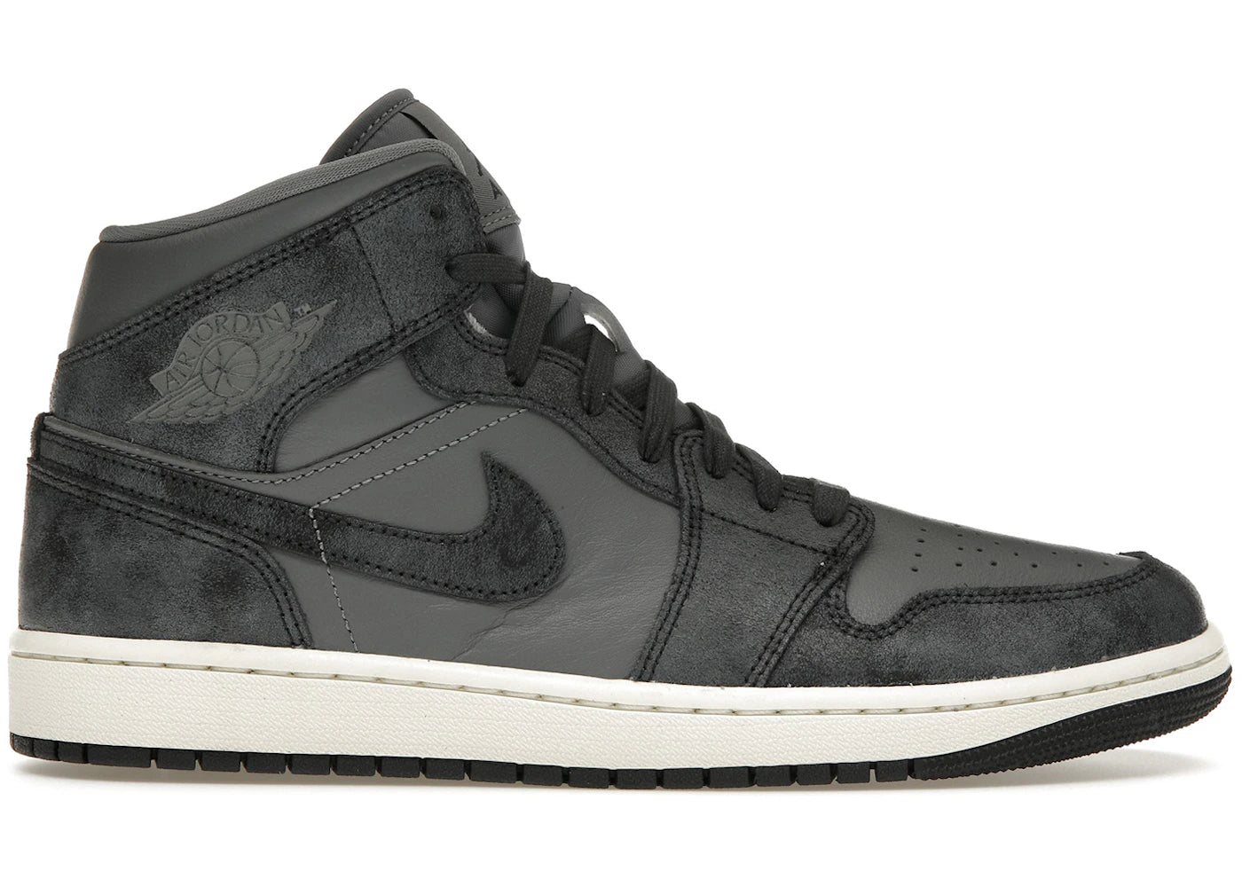 Jordan 1 Mid Distressed Smoke Grey (Women'S)