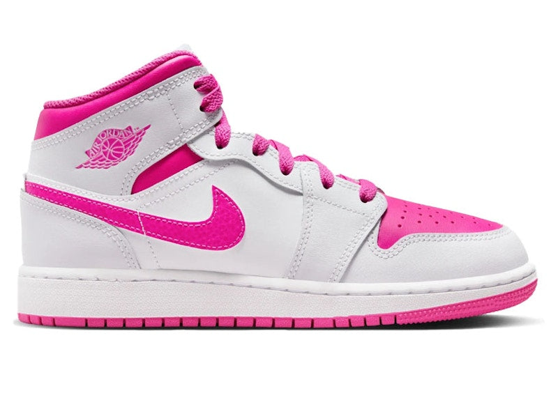 Jordan 1 Mid Fire Pink (Gs)