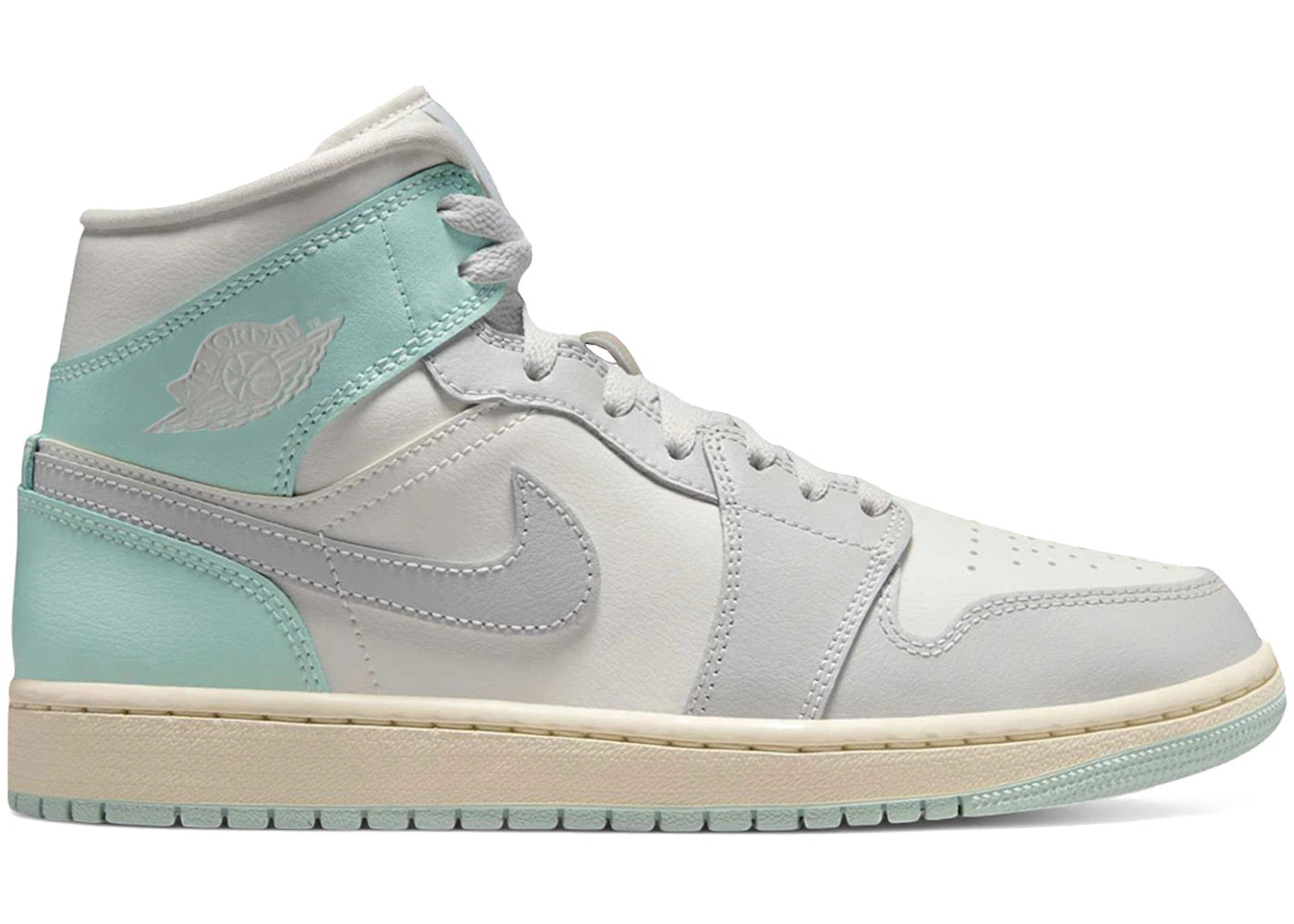 Jordan 1 Mid Football Grey Igloo (Women'S)