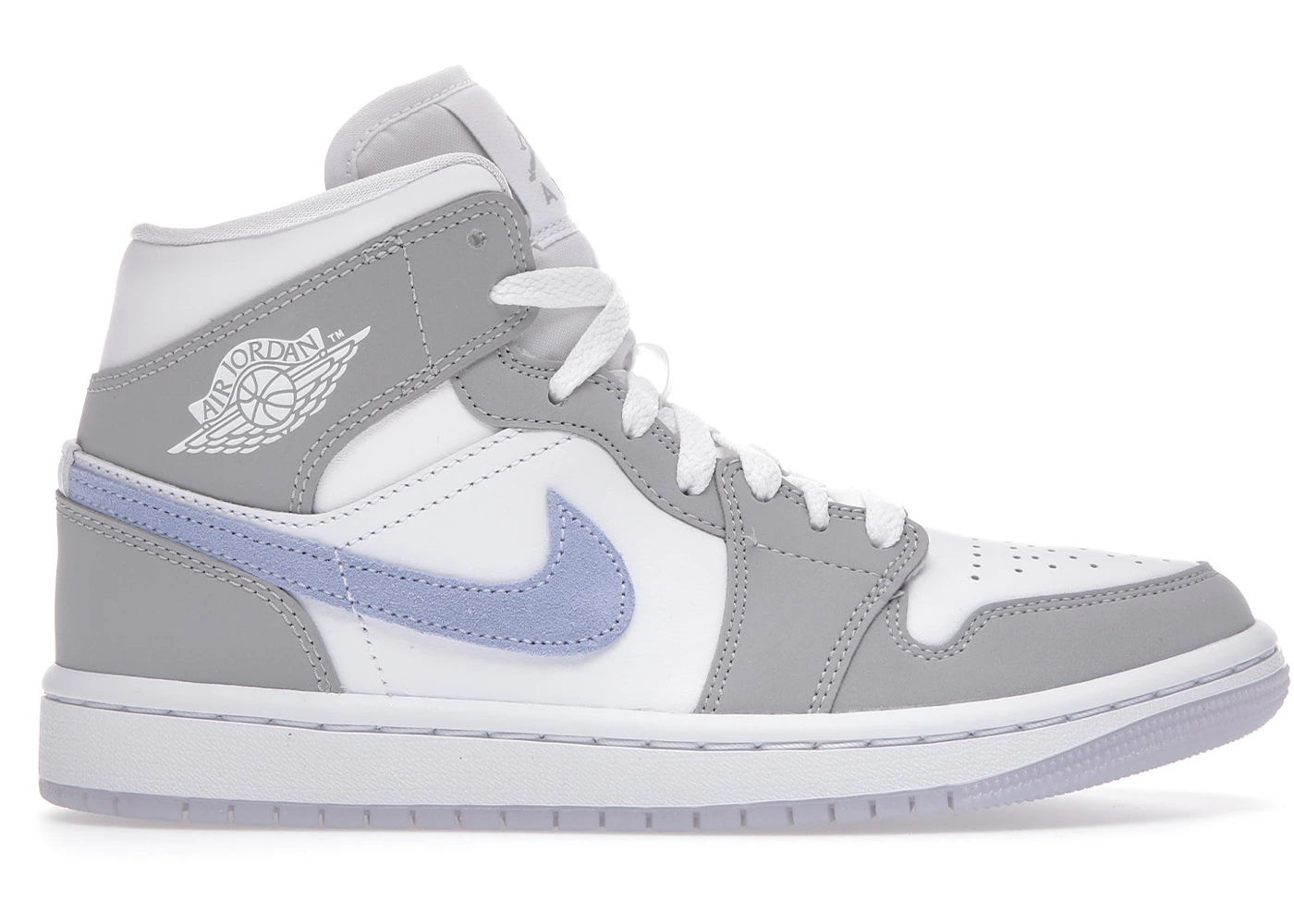 Jordan 1 Mid Wolf Grey Aluminum (Women'S)
