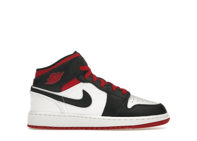 Jordan 1 Mid Gym Red Black Toe (Gs)