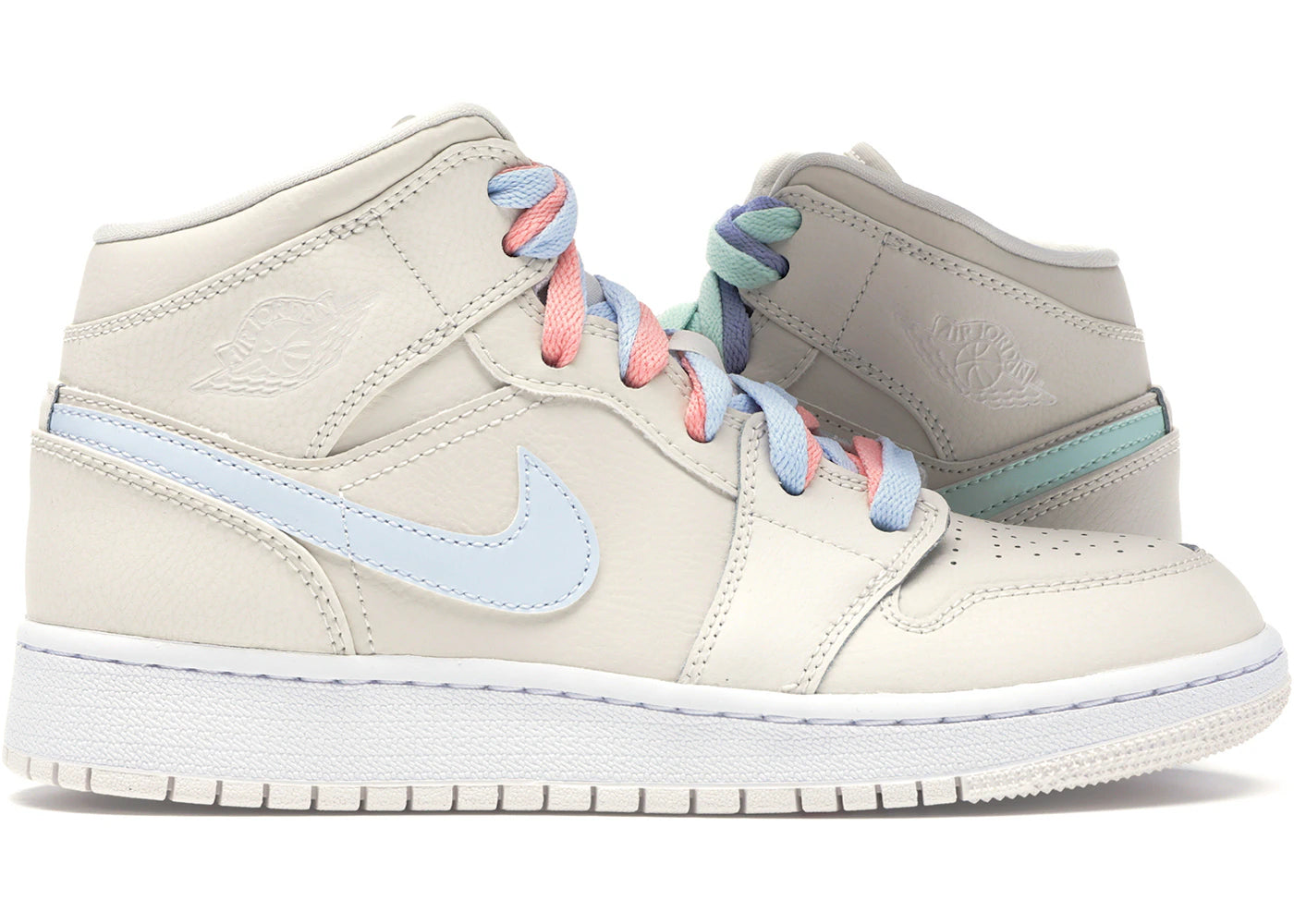 Jordan 1 Mid Multi-Color Swoosh Phantom (Gs)