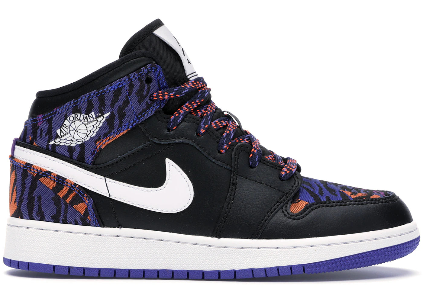 Jordan 1 Mid Multi-Color Tiger Stripe (Gs)