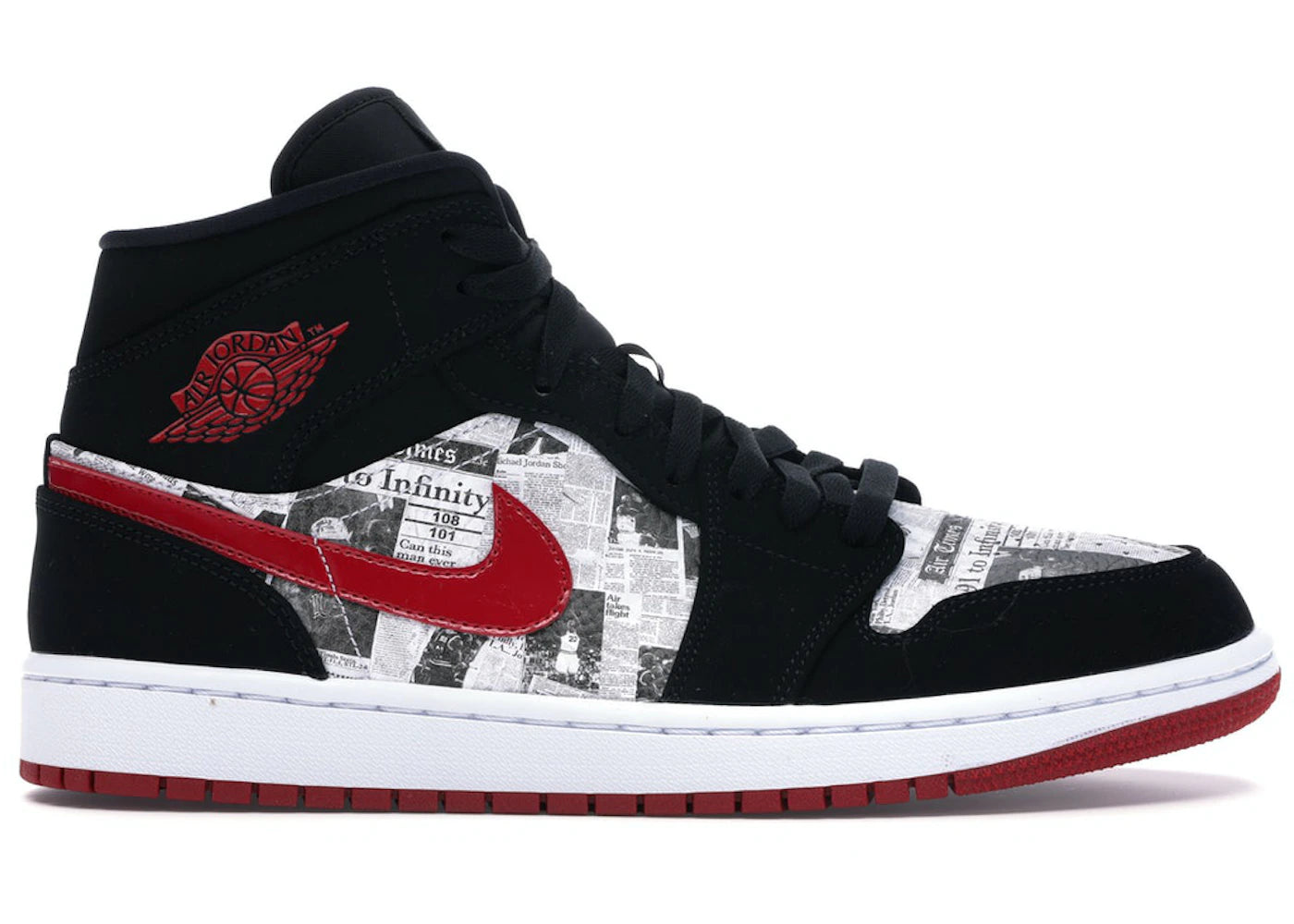 Jordan 1 Mid Newspaper Air Times