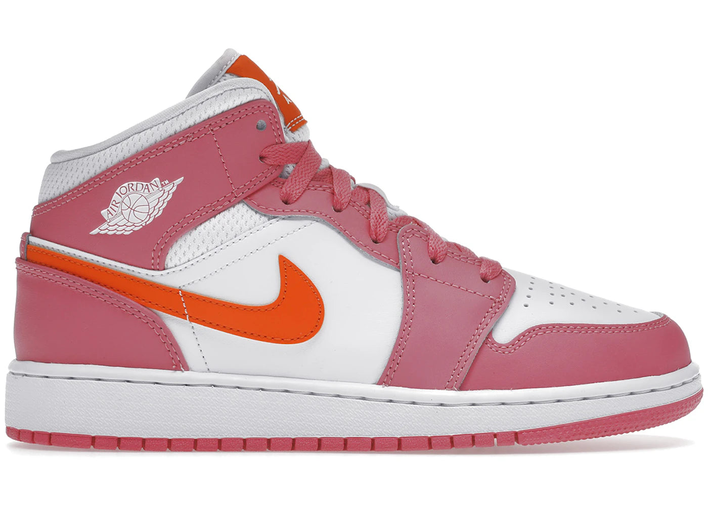Jordan 1 Mid Pinksicle Safety Orange (Gs)