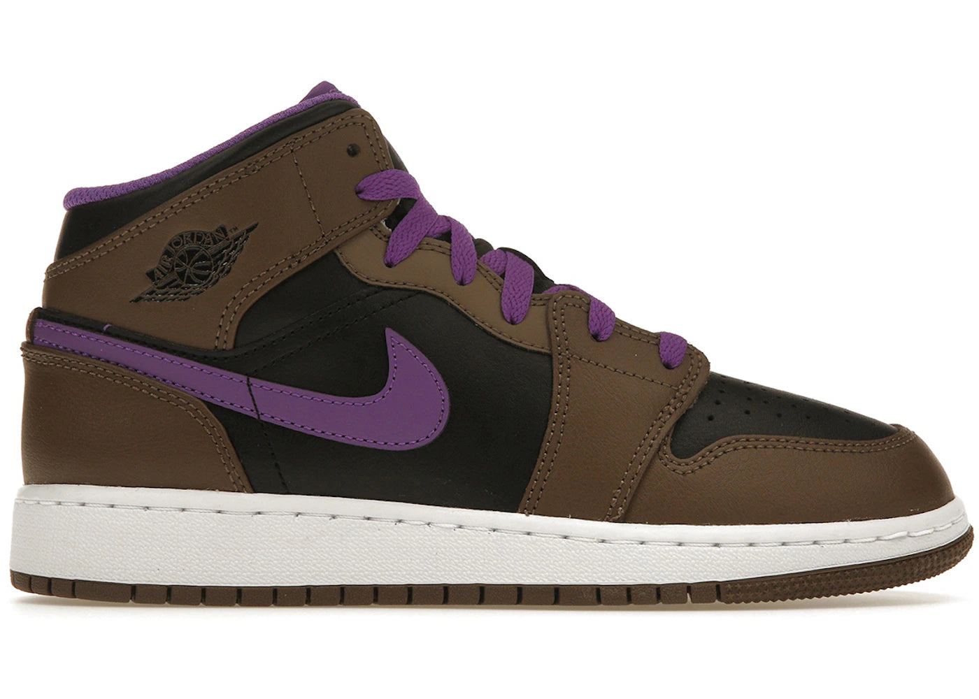 Jordan 1 Mid Purple Mocha (Gs)