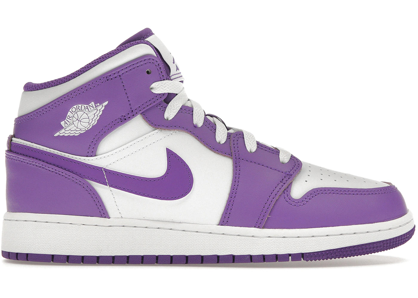 Jordan 1 Mid Purple Venom Gs