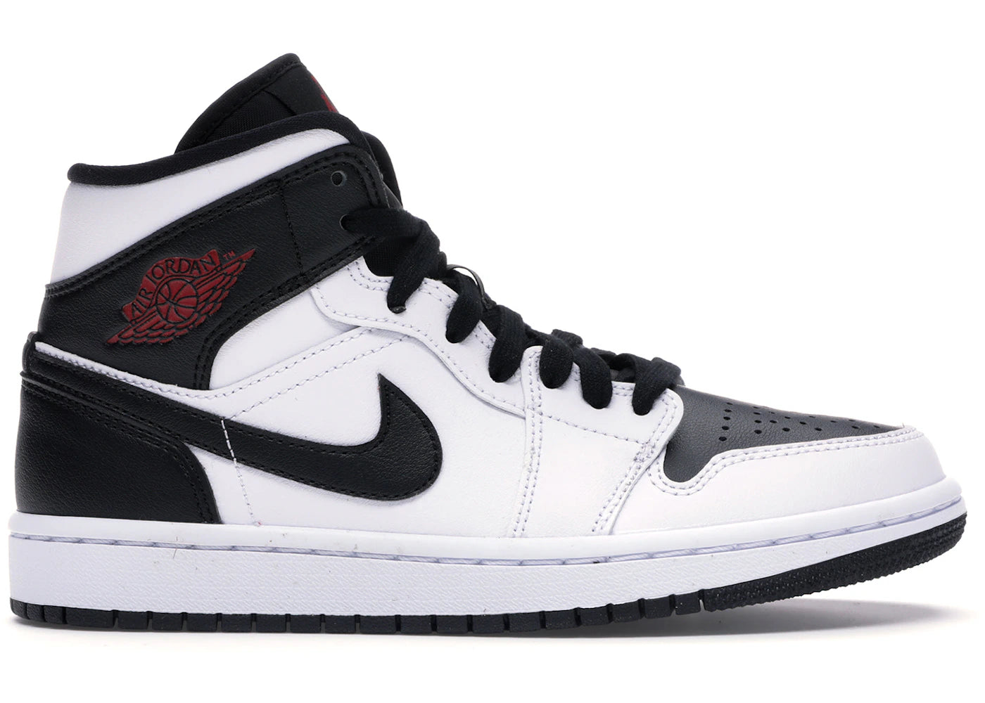 Jordan 1 Mid Reverse Black Toe (Women'S)