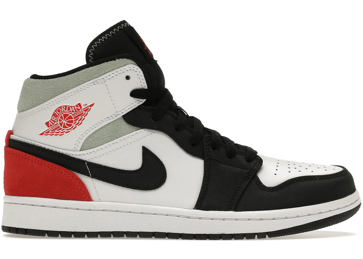 Jordan 1 Mid Se Red Black Toe