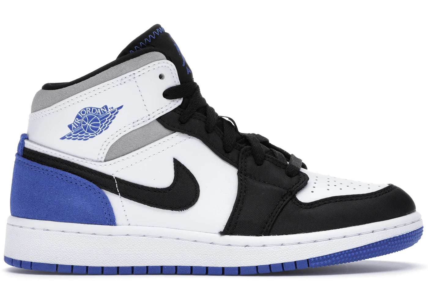 Jordan 1 Mid Se White Black Royal (Gs)