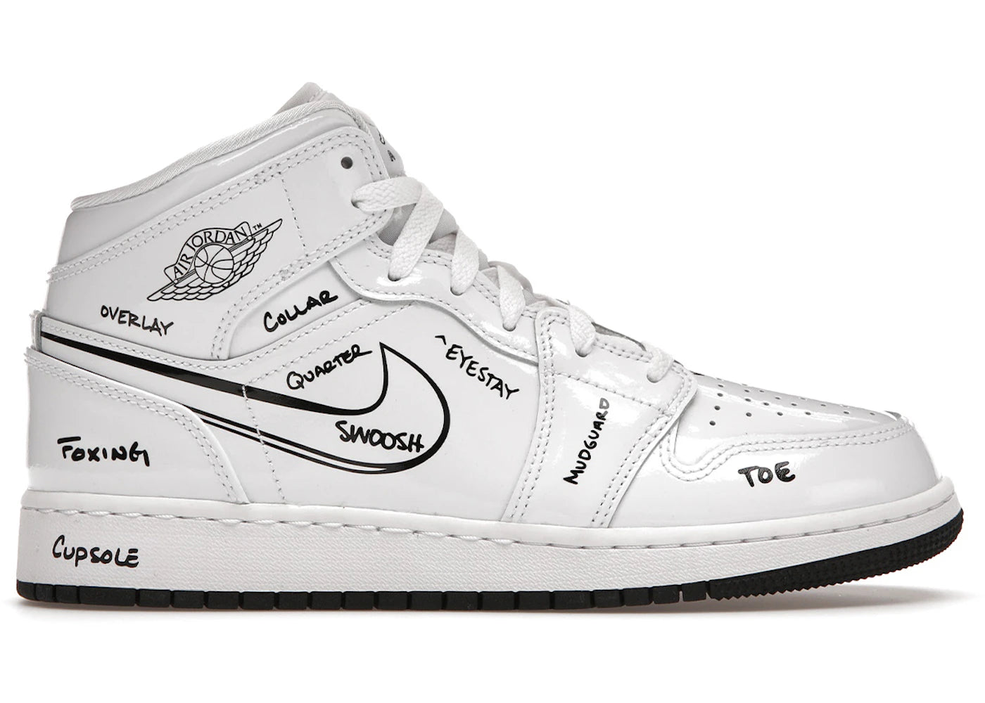 Jordan 1 Mid Schematic (Gs)