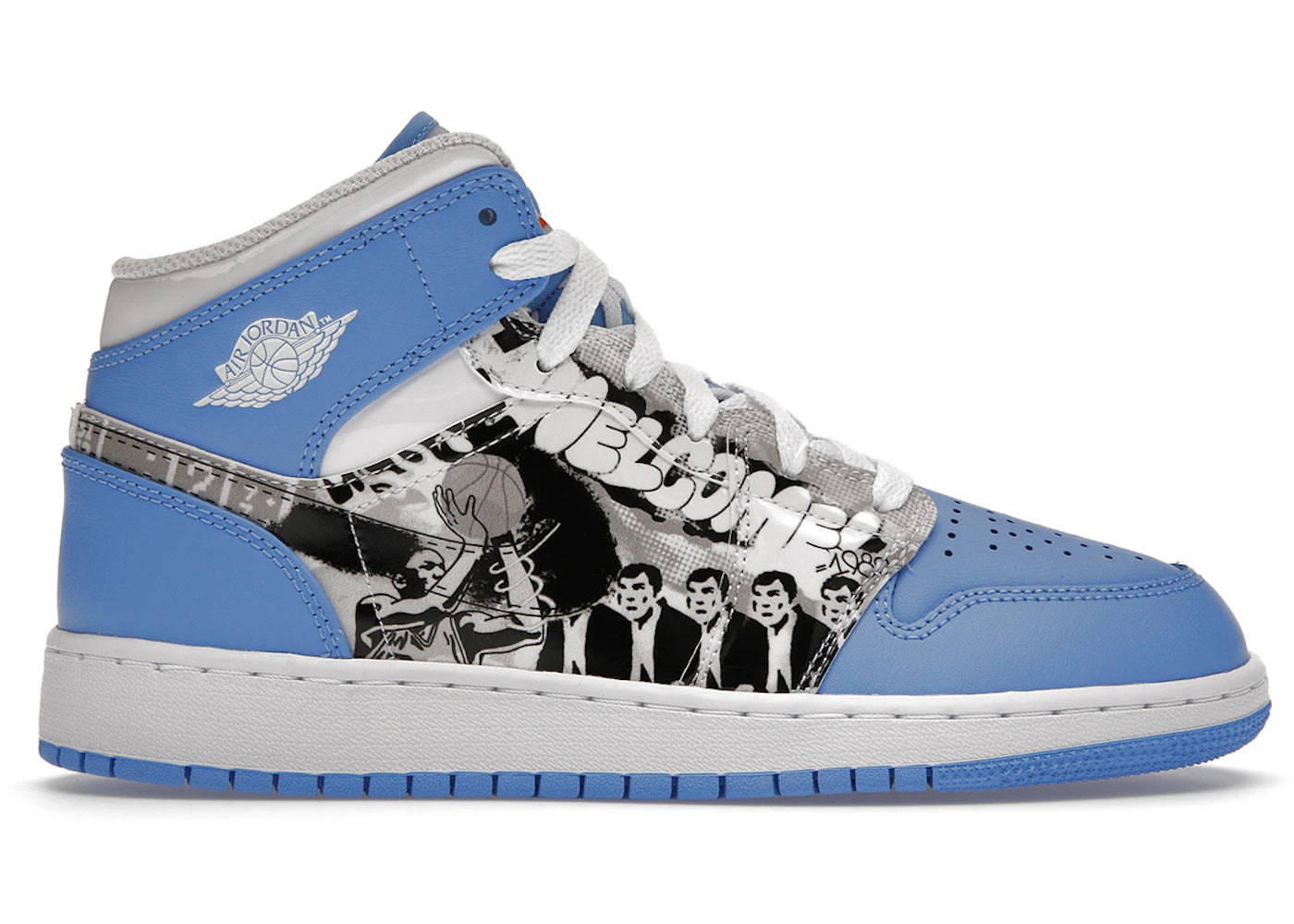 Jordan 1 Mid Sneaker School Game Winner (Gs)