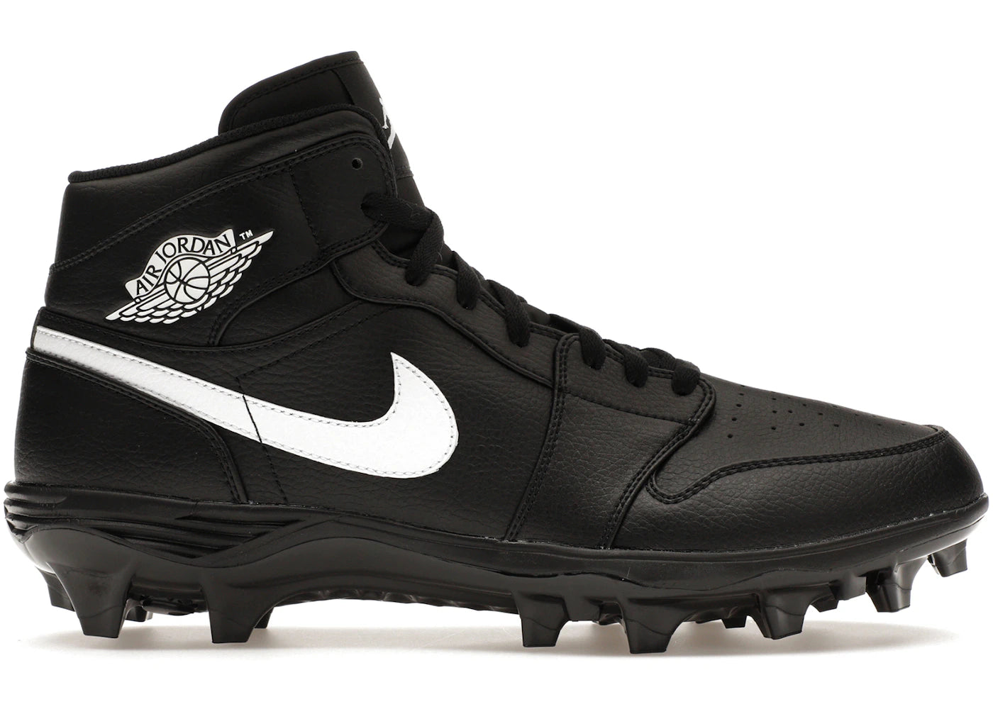 Jordan 1 Mid Td Cleat Black White