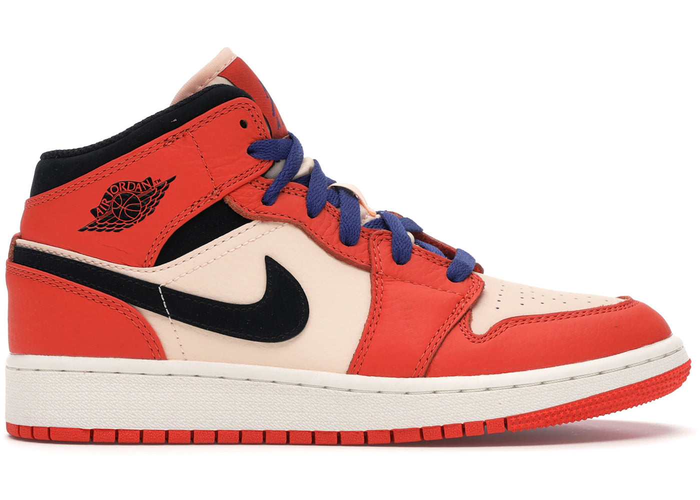 Jordan 1 Mid Team Orange Black (Gs)